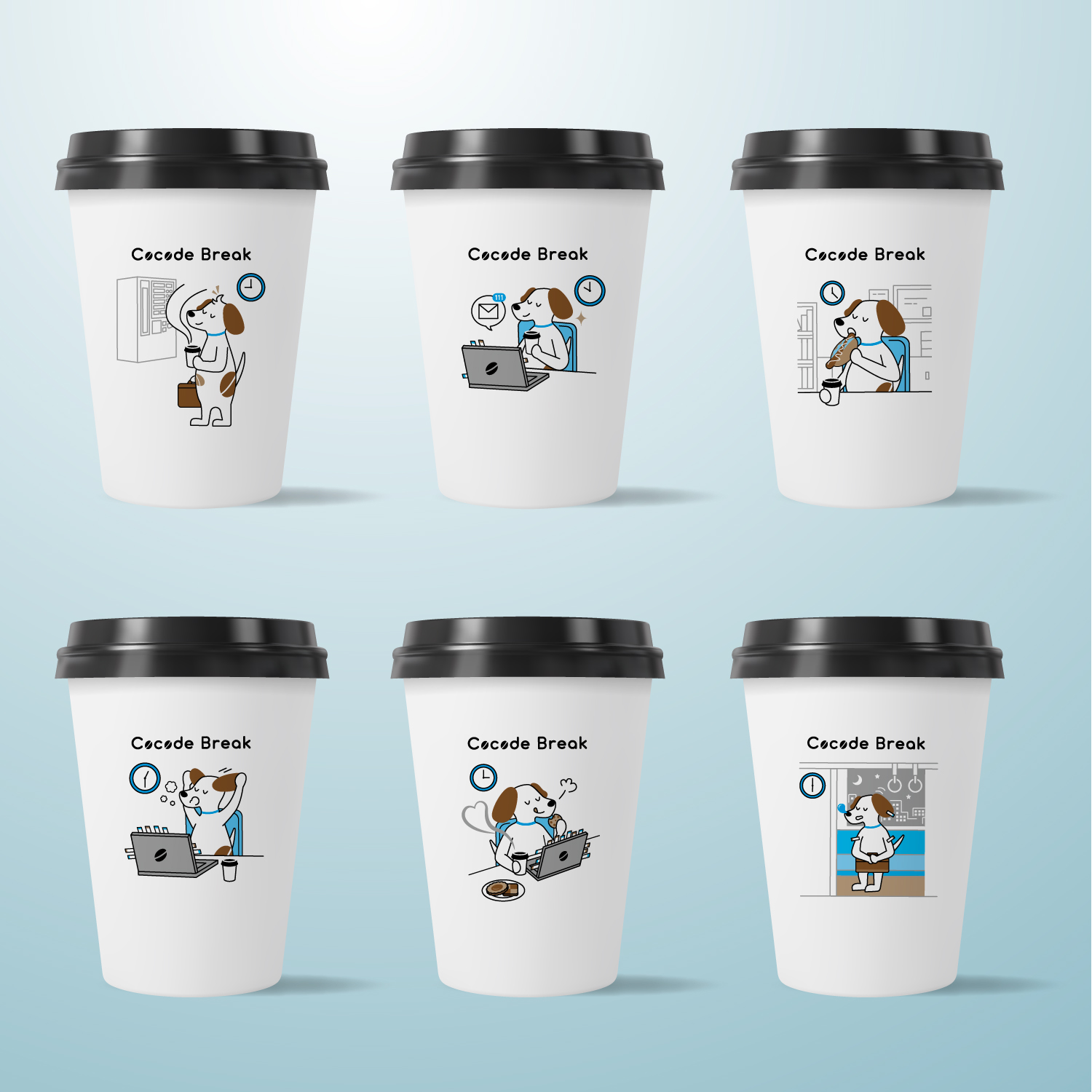 「ほっふぅさん」カップ式自動販売機ラッピングデザイン