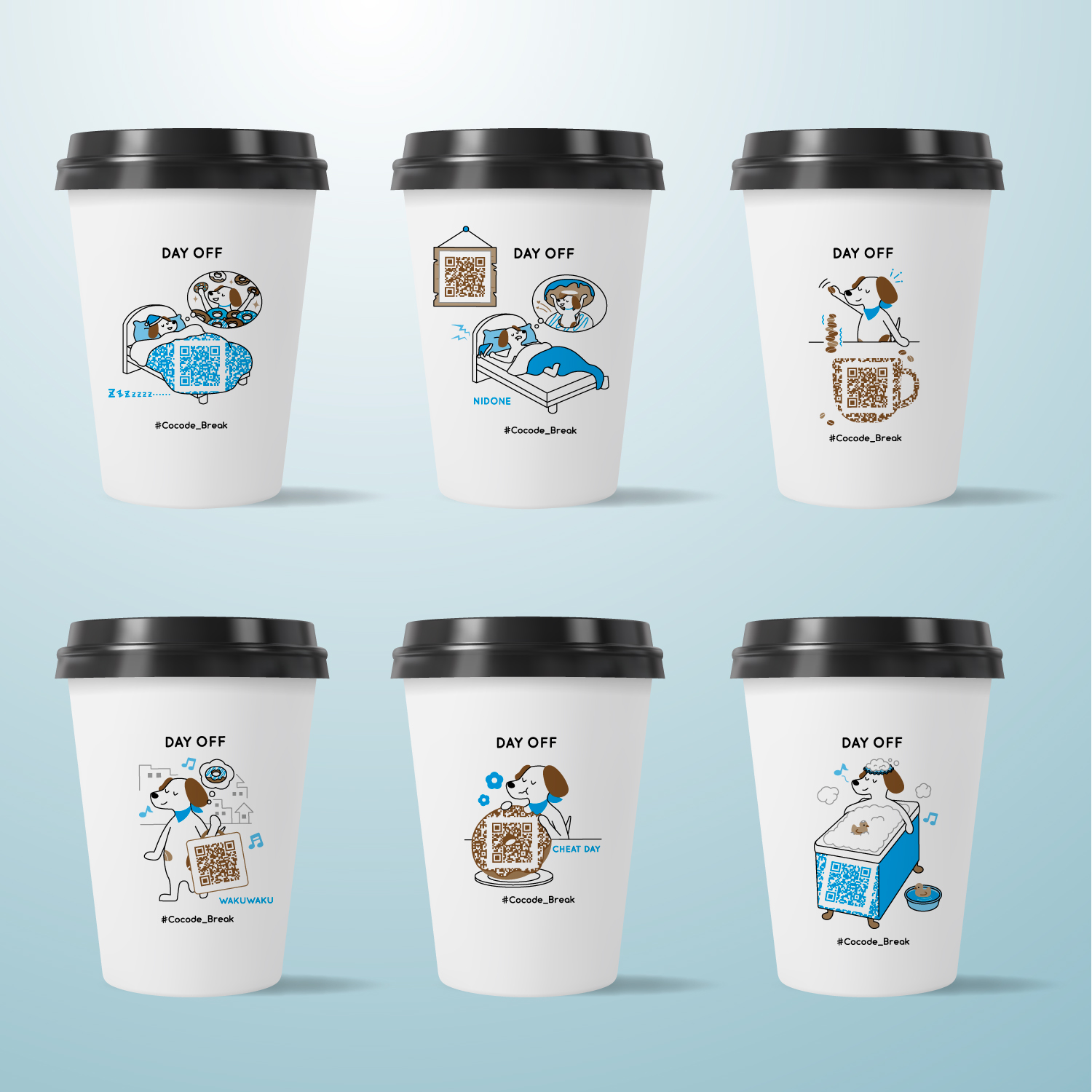 「ほっふぅさん」カップ式自動販売機ラッピングデザイン